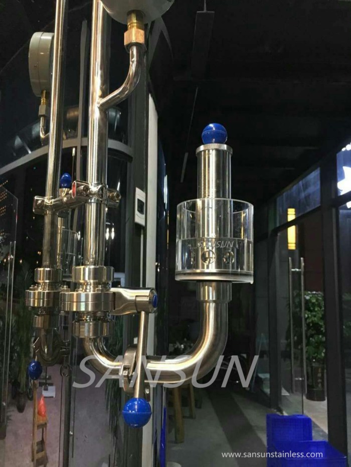 Sanitary air pressure relief valve 1